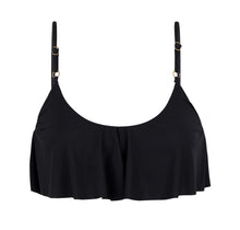 Carregar imagem no visualizador da galeria, Product Front: Rio De Sol Haut Top Leopardo Black Babado