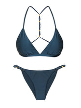 Carregar imagem no visualizador da galeria, Product Front: Rio De Sol Ensemble Set Shimmer-Shark Tri-Fixo-Noa Cheeky-Noa