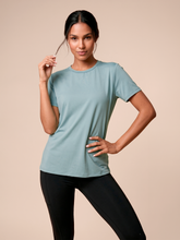 Carregar imagem no visualizador da galeria, Gallery: Uv Line Haut De Plage T-Shirt Uvpro Fem Green Water Upf50+