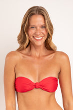 Carregar imagem no visualizador da galeria, Gallery: Rio De Sol Haut Top Microfibra-Chic-Red Bandeau-Joy