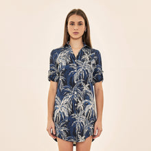 Carregar imagem no visualizador da galeria, Image 05: Uv Line Chemise Shirtdress Coqueiros Marinho Upf50+