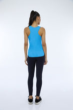 Carregar imagem no visualizador da galeria, Image 04: Alto Giro Fitness Haut Regata Skin Fit Inspiracional Azul Vivid
