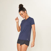 Carregar imagem no visualizador da galeria, Image 02: Uv Line Fitness Haut Sport Fit Fem Marinho Upf50+