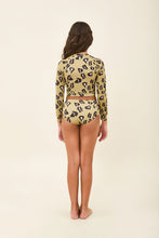 Carregar imagem no visualizador da galeria, Model Back: Uv Line Une Pièce Fille Girl Bikini Hot Pant Jaguar Upf50+
