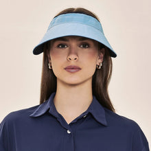Carregar imagem no visualizador da galeria, Image 05: Uv Line Visière Visor Bali Fem Navy Light Blue Upf50+