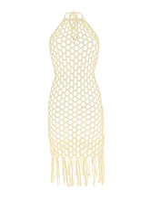 Carregar imagem no visualizador da galeria, Product Front: Rio De Sol Midi Dress Offwhite Serena Dress