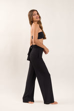 Carregar imagem no visualizador da galeria, Image 03: Rio De Sol Pantalon De Plage Black Pants Knot