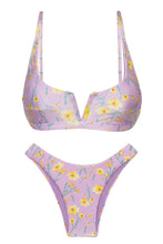 Carregar imagem no visualizador da galeria, Product Front: Rio De Sol Ensemble Set Canola Bra-V High-Leg