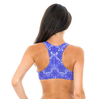 Carregar imagem no visualizador da galeria, Model Back: Rio De Sol Haut Soutien Bluejean Sporty