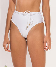 Carregar imagem no visualizador da galeria, Image 11: Rio De Sol Bas Bottom Shimmer-White Belted-High-Waist