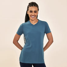 Carregar imagem no visualizador da galeria, Model Front: Uv Line Fitness Haut T-Shirt Sport Fit Aco Upf50+