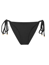 Carregar imagem no visualizador da galeria, Product Front: Rio De Sol Bas Bottom Malibu-Black Cheeky-Tie