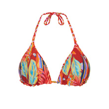 Carregar imagem no visualizador da galeria, Product Back: Rio De Sol Haut Top Floral-Scales Tri-Inv
