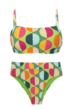 Carregar imagem no visualizador da galeria, Product Front: Rio De Sol Ensemble Set Garden-City Bandeau-Reto Hotpant-Cos