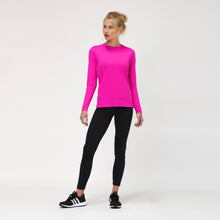 Carregar imagem no visualizador da galeria, Model Front: Uv Line T-Shirt Camiseta Uv X Pro Ml Rosa Upf50+