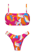 Carregar imagem no visualizador da galeria, Product Front: Rio De Sol Ensemble Set Antelope Bandeau-Reto High-Leg