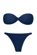 Carregar imagem no visualizador da galeria, Product Front: Rio De Sol Ensemble Set Navy Twist Leblon