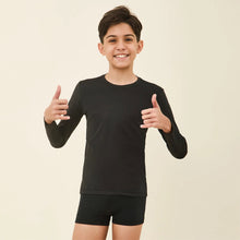 Carregar imagem no visualizador da galeria, Image 04: Uv Line T-Shirt Longsleeve Uvpro Kids Black Upf50+