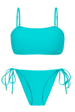 Carregar imagem no visualizador da galeria, Product Front: Rio De Sol Ensemble Set Jade Bandeau-Reto Ibiza-Comfy