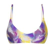 Carregar imagem no visualizador da galeria, Product Front: Rio De Sol Haut Top Tiedye-Purple Bralette