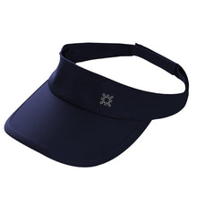 Carregar imagem no visualizador da galeria, Product Front: Uv Line Visière Visor Athletic Dry Fem Navy Blue Upf50+
