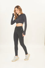 Carregar imagem no visualizador da galeria, Image 02: Uv Line Fitness Bas Legging Fit Aspen Black Upf50+