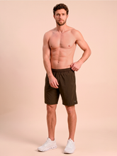 Carregar imagem no visualizador da galeria, Image 05: Uv Line Bermuda / Short Pour Homme Shorts New Fit Masc Brown Upf50+
