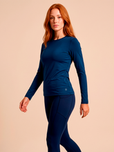 Carregar imagem no visualizador da galeria, Image 03: Uv Line T-Shirt Longsleeve Uvpro Fem Cobalt Upf50+