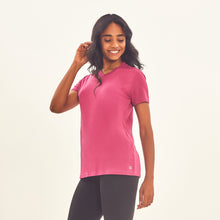 Carregar imagem no visualizador da galeria, Image 02: Uv Line Fitness Haut T-Shirt Sport Fit Fuchsia Upf50+