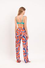Carregar imagem no visualizador da galeria, Model Back: Rio De Sol Pantalon De Plage Leaves Wide Pants