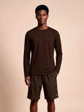 Carregar imagem no visualizador da galeria, Gallery: Uv Line T-Shirt Longsleeve New Fit Textura Masc Brown Upf50+