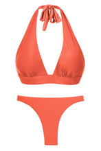 Carregar imagem no visualizador da galeria, Product Front: Rio De Sol Ensemble Set Light-Peach Halter-Cos Leblon-Fio