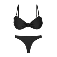 Carregar imagem no visualizador da galeria, Product Front: Rio De Sol Ensemble Set Touch-Black Bandeau-Joy Mia