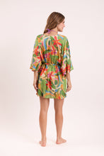Carregar imagem no visualizador da galeria, Model Back: Rio De Sol Robe De Plage Tropical Kaftan Bel
