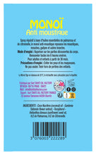 Carregar imagem no visualizador da galeria, Product Back: Tevi Insect Repellent Monoi Anti Moustique/ Citronnelle 120Ml