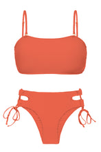 Carregar imagem no visualizador da galeria, Product Front: Rio De Sol Ensemble Set Light-Peach Bandeau-Reto Madrid