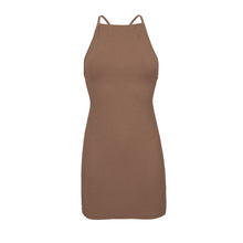 Carregar imagem no visualizador da galeria, Product Front: Rio De Sol Mini Dress Sand-Cappuccino Talia Dress
