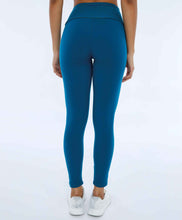 Carregar imagem no visualizador da galeria, Image 02: Alto Giro Fitness Bas Legging Supplex Com Laser No Cos Verde Deep