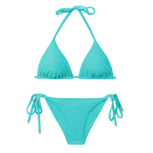 Carregar imagem no visualizador da galeria, Product Front: Rio De Sol Ensemble Set Malibu-Atol Tri-Inv Cheeky-Tie