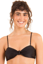 Carregar imagem no visualizador da galeria, Gallery: Rio De Sol Haut Top Shimmer-Black Bandeau-Joy