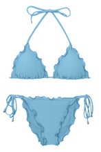 Carregar imagem no visualizador da galeria, Product Front: Rio De Sol Ensemble Set Dots-Sky Frufru-Comfy