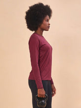 Carregar imagem no visualizador da galeria, Image 02: Uv Line T-Shirt Longsleeve Uvpro Vermelho Quimado Upf50+