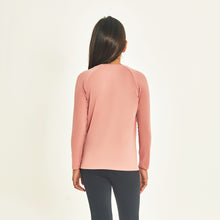 Carregar imagem no visualizador da galeria, Model Back: Uv Line T-Shirt Longsleeve Uprpo Inf Rose Upf50+