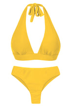 Carregar imagem no visualizador da galeria, Product Front: Rio De Sol Ensemble Set Sunflower Halter-Cos Ciao