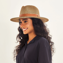 Carregar imagem no visualizador da galeria, Image 02: Uv Line Chapeau Fedora Hat Giovana Imp Fem Mescla Upf50+