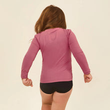 Carregar imagem no visualizador da galeria, Model Back: Uv Line T-Shirt Longsleeve Baby Malva Upf50+
