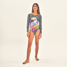 Carregar imagem no visualizador da galeria, Image 05: Uv Line Une Pièce Fille Swimsuit Girl Tucano Upf50+