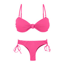 Carregar imagem no visualizador da galeria, Product Front: Rio De Sol Ensemble Set Mtx-Ultrapink Bandeau-Joy Angel