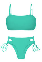 Carregar imagem no visualizador da galeria, Product Front: Rio De Sol Ensemble Set Opal Bandeau-Reto Madrid