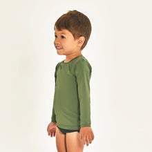 Carregar imagem no visualizador da galeria, Image 02: Uv Line T-Shirt Longsleeve Baby Green Militar Upf50+